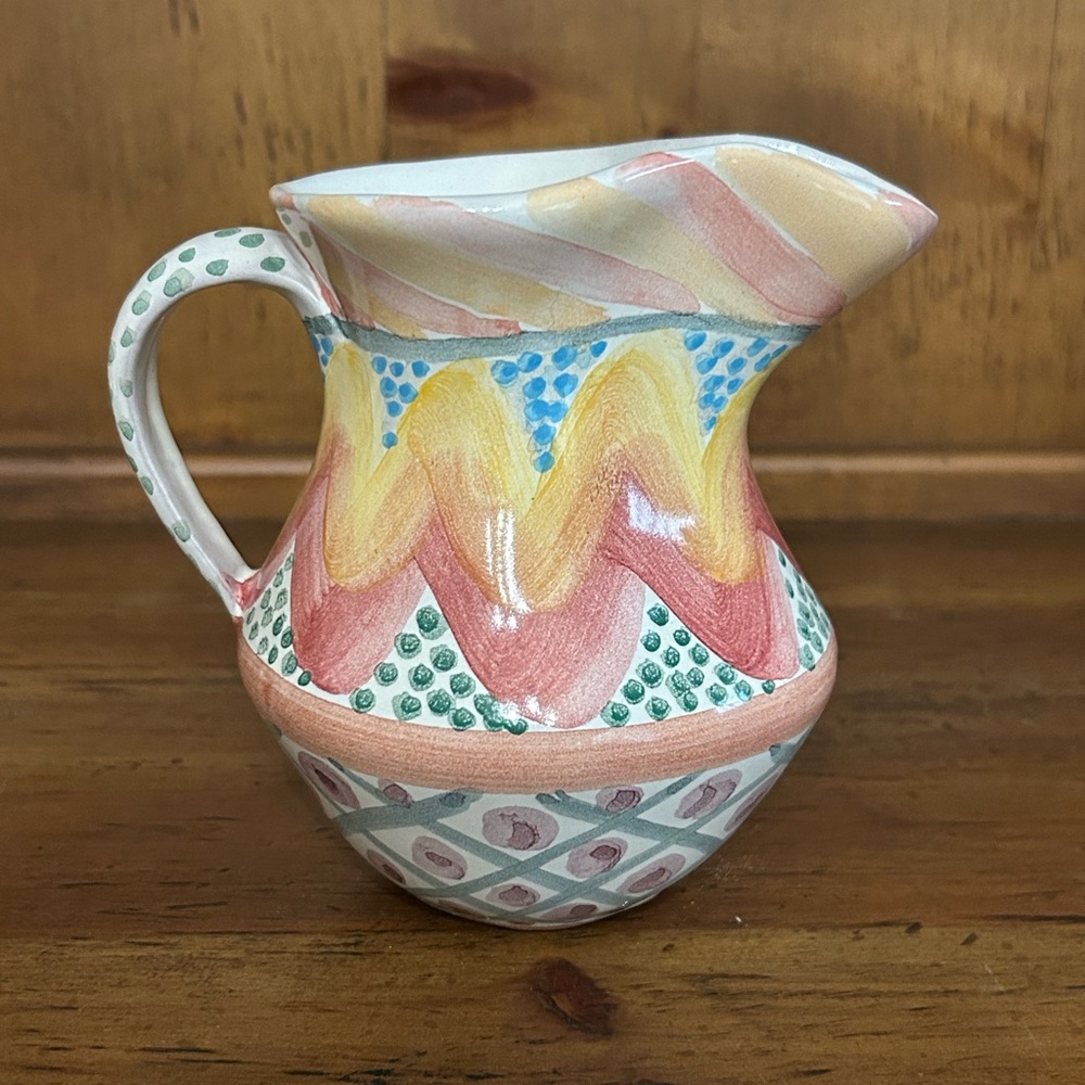Vintage MacKenzie-Childs Creamer - Keukenhof Pattern